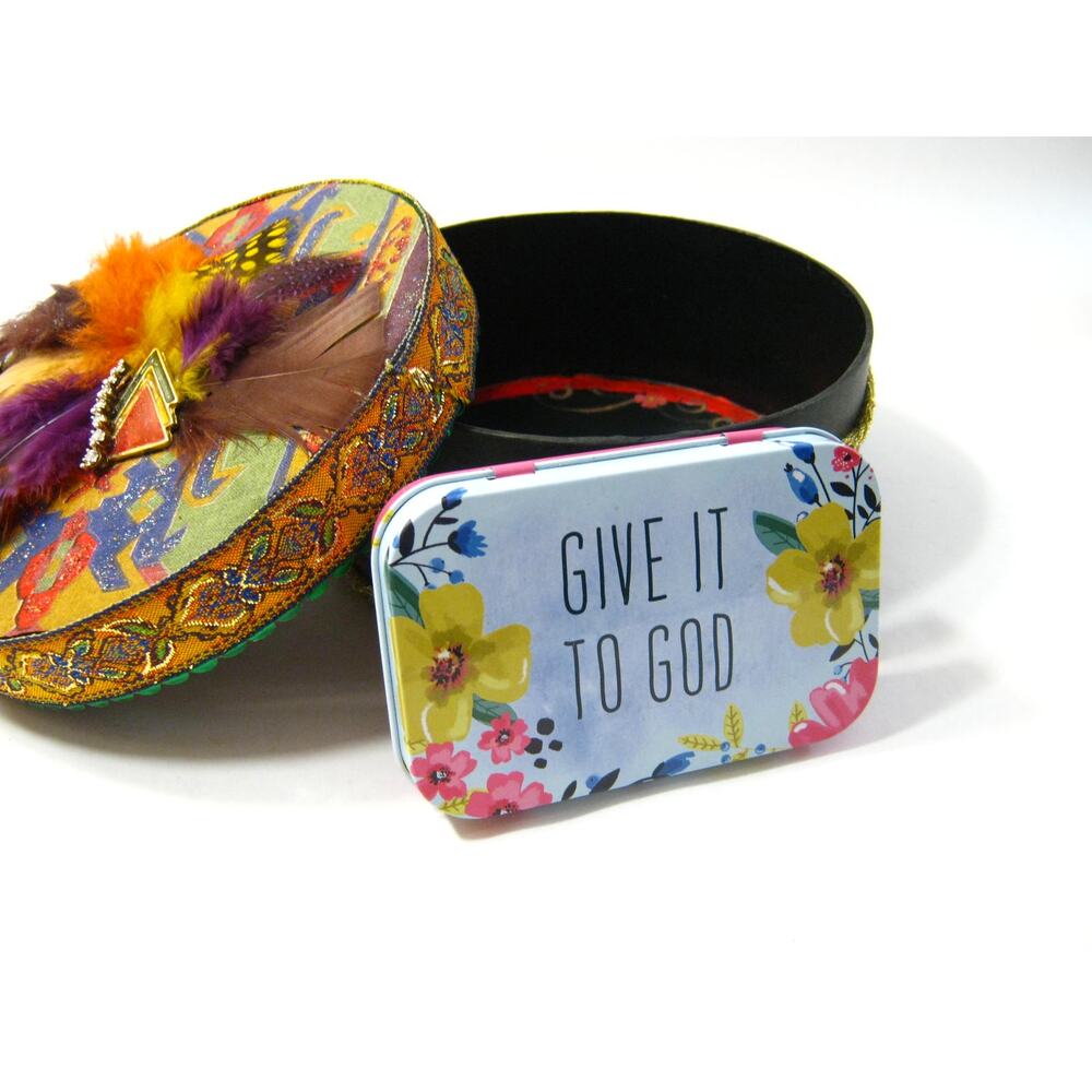 Personal Prayer Box Keepsake Trinket Jewelry Box for Storage Mementos Photos
